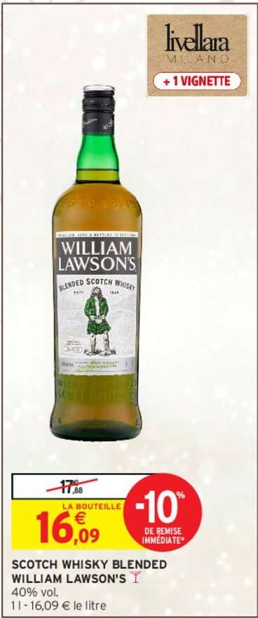 WILLIAM LAWSON'S SCOTCH WHISKY BLENDED