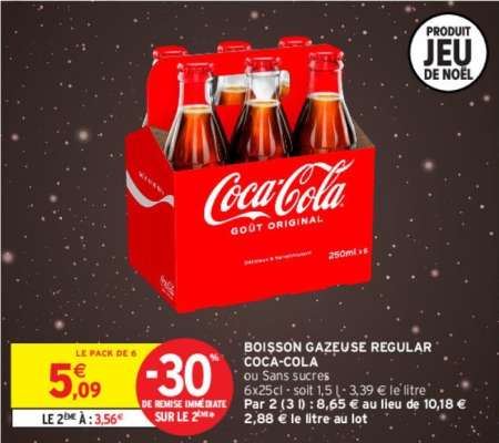 COCA-COLA BOISSON GAZEUSE REGULAR