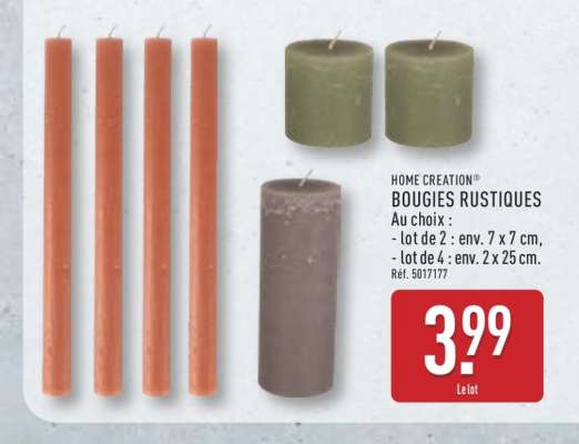 BOUGIES RUSTIQUES