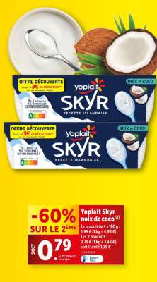 Yoplait Skyr noix de coco