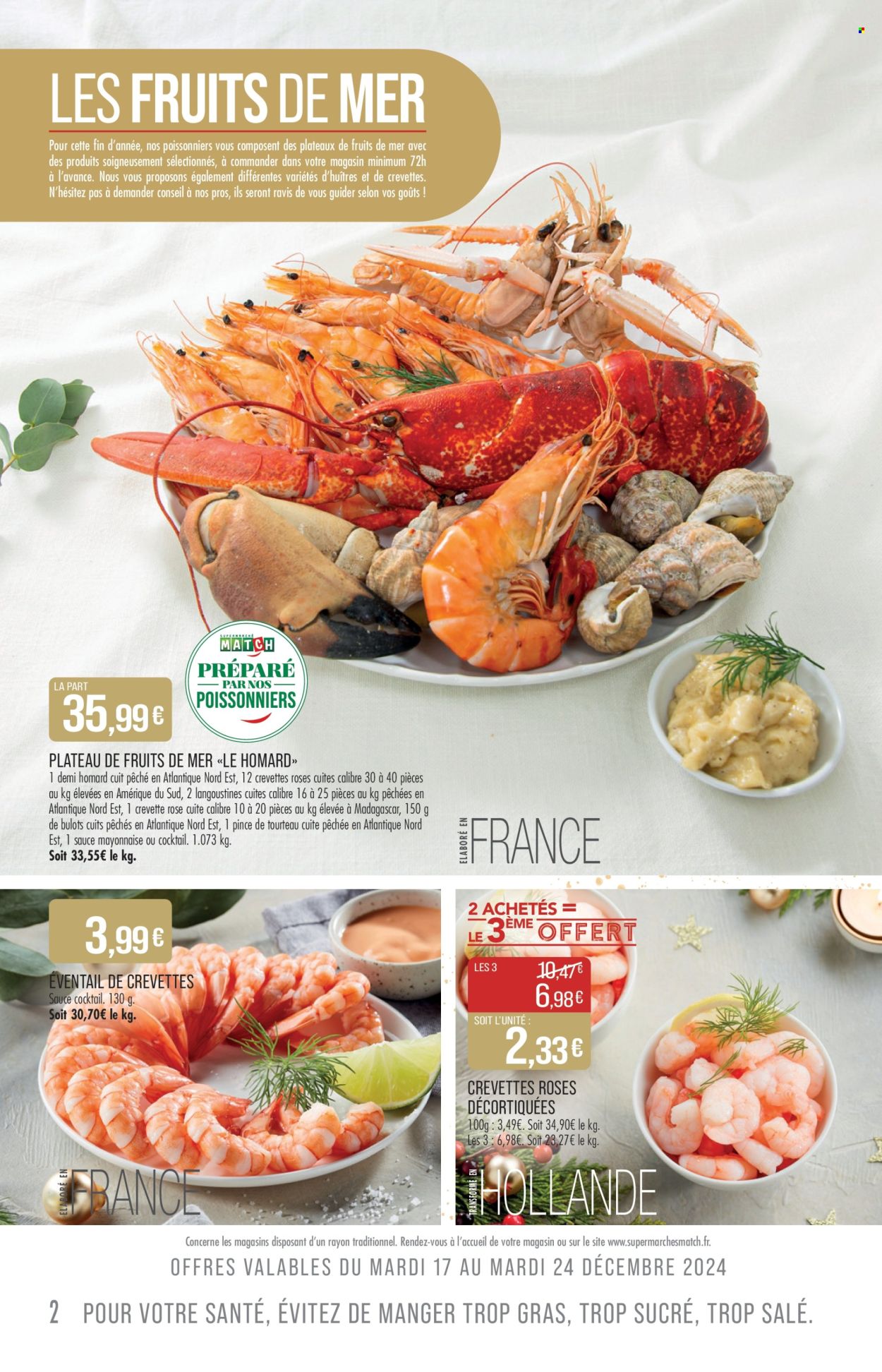 Catalogue Supermarché Match - 17/12/2024 - 31/12/2024. Page 1