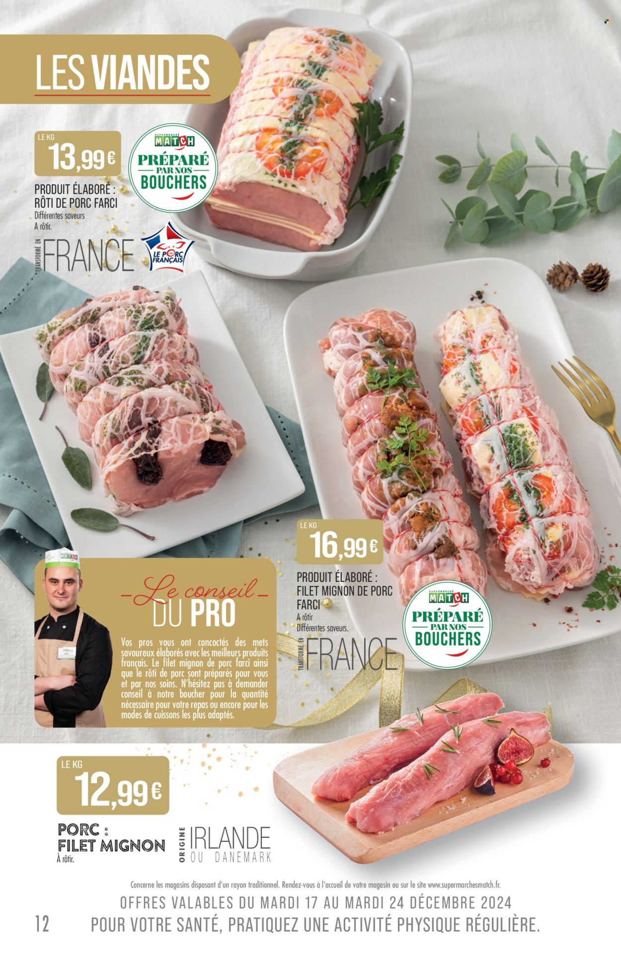 Catalogue Supermarché Match - 17/12/2024 - 31/12/2024. Page 1