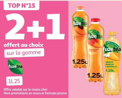 2+1 Offert Au Choix Sur La Gamme Fuze Tea 1L25