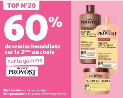 60% De Remise Immédiate Sur Le 2Ème Au Choix Sur La Gamme Franck Provost