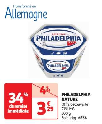 Philadelphia Nature - Offre découverte
21% MG
500 g