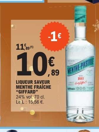 LIQUEUR SAVEUR MENTHE FRAÎCHE 'GIFFARD'