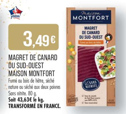 MAGRET DE CANARD DU SUD-OUEST MAISON MONTFORT