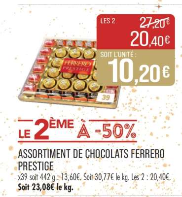 ASSORTIMENT DE CHOCOLATS FERRERO PRESTIGE