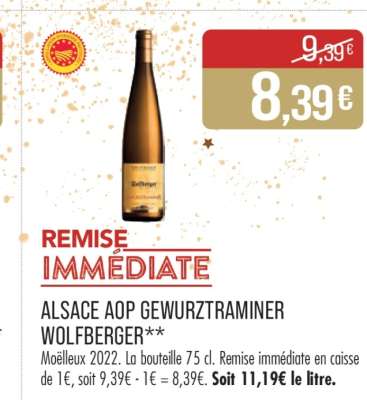 ALSACE AOP GEWURZTRAMINER WOLFBERGER**