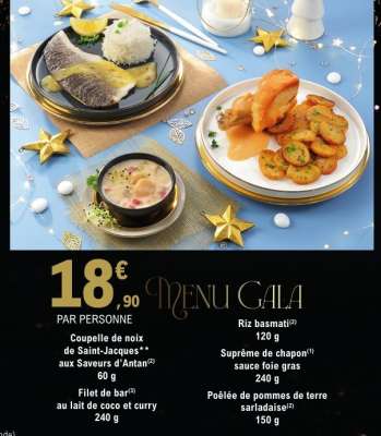 Menu Gala