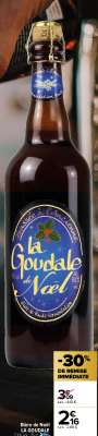 LA GOUDALE Bière de Noël - 7,2% vol., 75 cl.