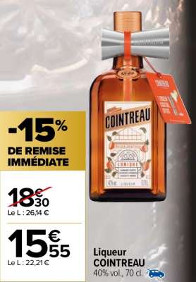 COINTREAU Liqueur - 40% vol., 70 cl.