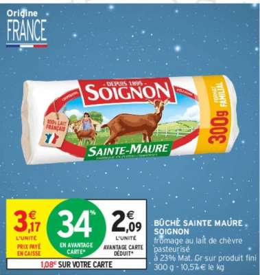 SOIGNON BÛCHE SAINTE MAURE