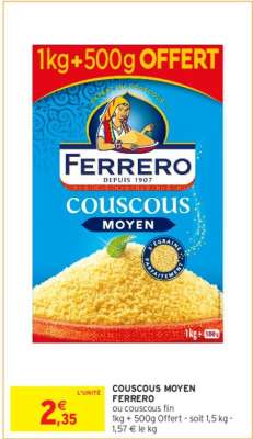 FERRERO COUSCOUS MOYEN