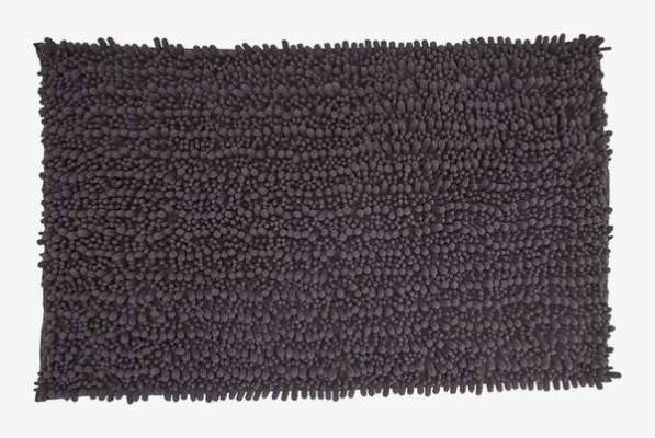 Tapis de bain ROSVIK 50x80cm chenille anthracite