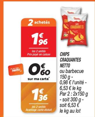 CHIPS CRAQUANTES NETTO