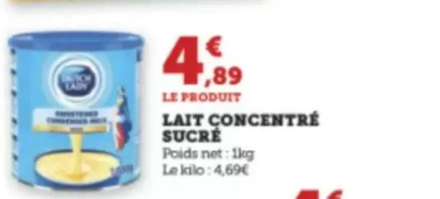 LAIT CONCENTRÉ SUCRÉ