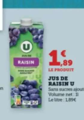 JUS DE RAISIN U