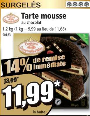 Tarte mousse au chocolat