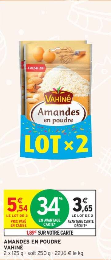 VAHINE Amandes en poudre