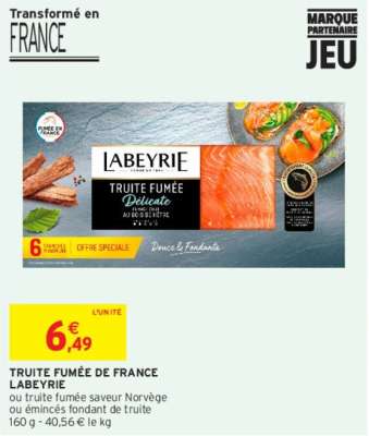 LABEYRIE TRUITE FUMÉE DE FRANCE