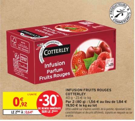 COTTERLEY INFUSION FRUITS ROUGES