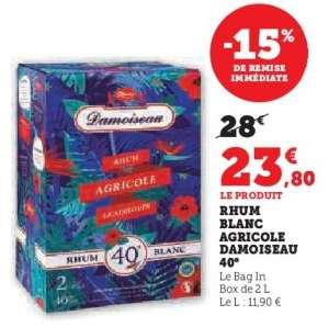 Rhum Blanc Agricole Damoiseau 40°