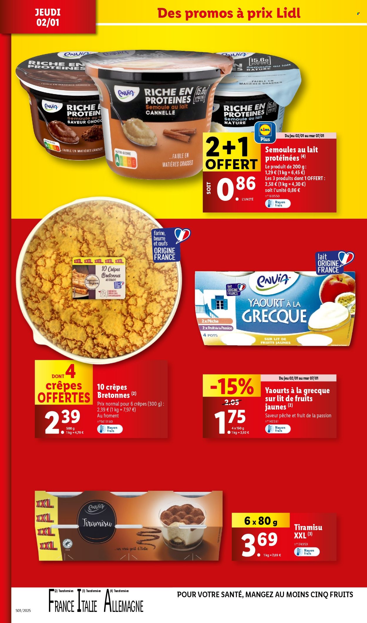 Catalogue Lidl - 02/01/2025 - 07/01/2025. Page 1