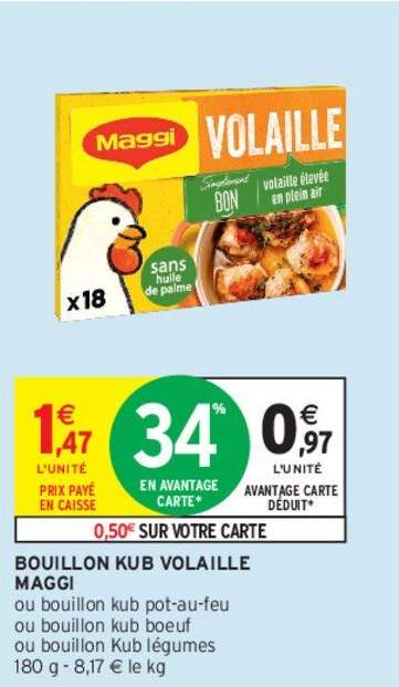 MAGGI BOUILLON KUB VOLAILLE