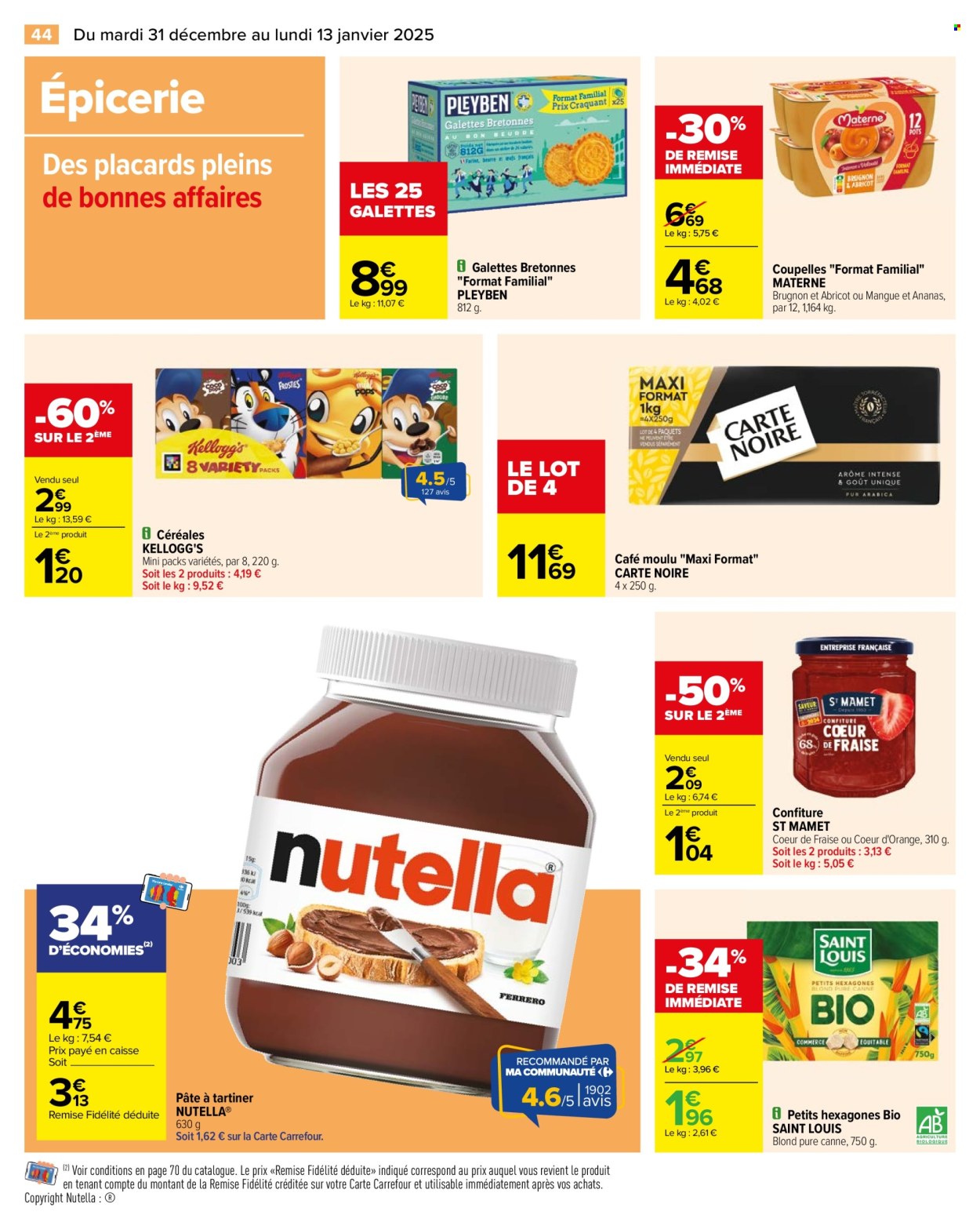 Catalogue Carrefour Hypermarchés - 31/12/2024 - 13/01/2025. Page 1