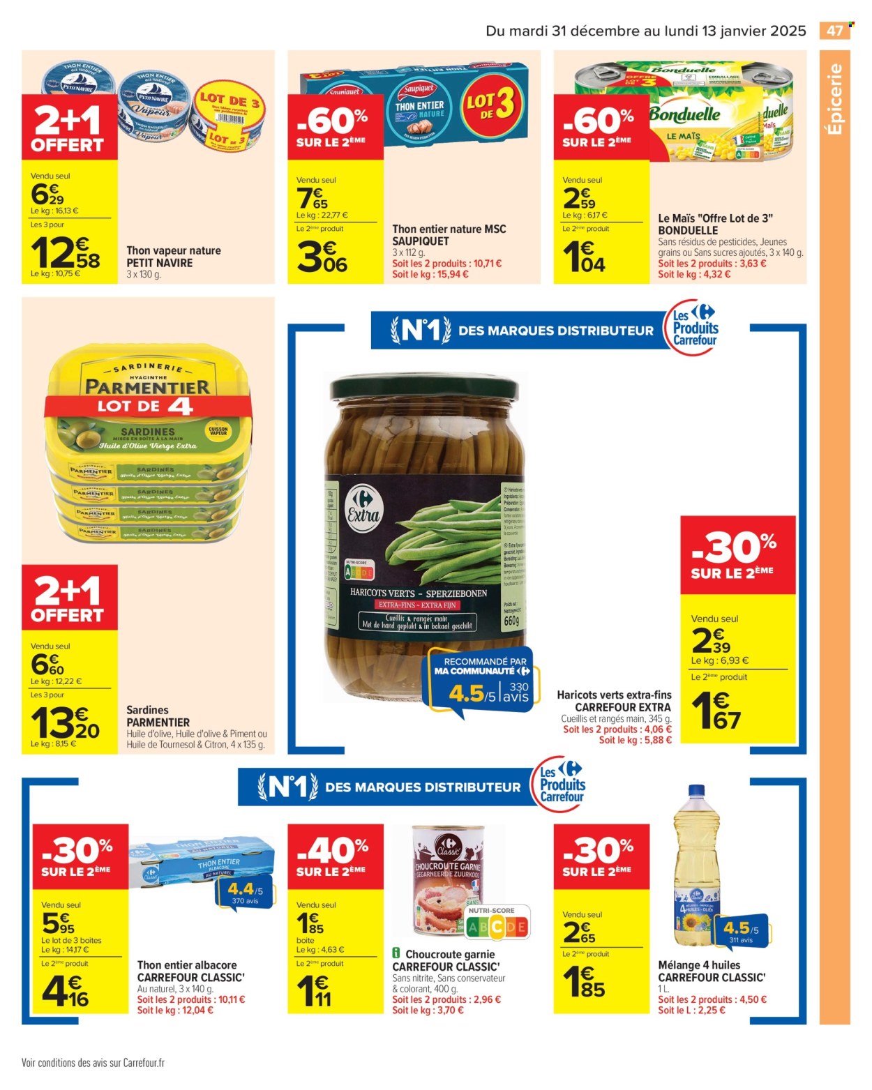 Catalogue Carrefour Hypermarchés - 31/12/2024 - 13/01/2025. Page 1