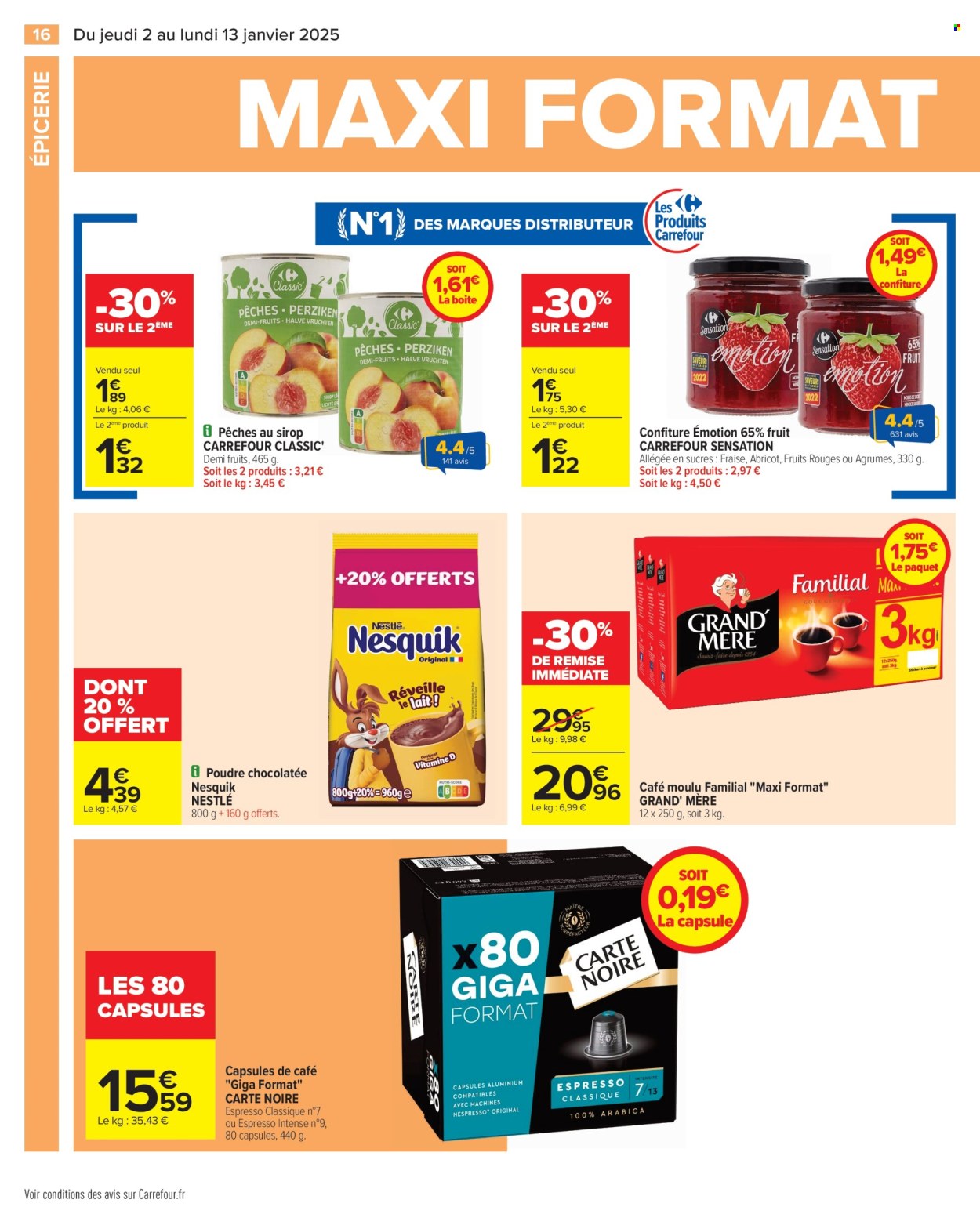 Catalogue Carrefour Hypermarchés - 02/01/2025 - 13/01/2025. Page 1