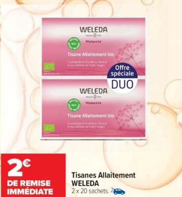 WELEDA Tisanes Allaitement - 2 x 20 sachets.