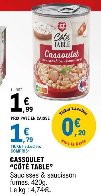 Cassoulet "Côté Table"