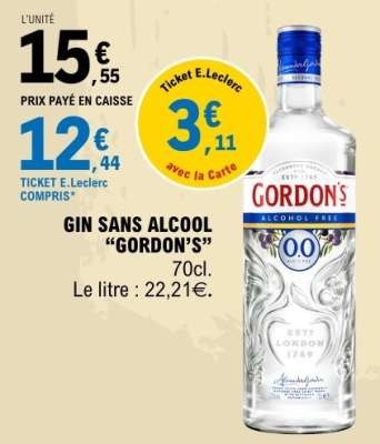 Gin Sans Alcool 'Gordon's'