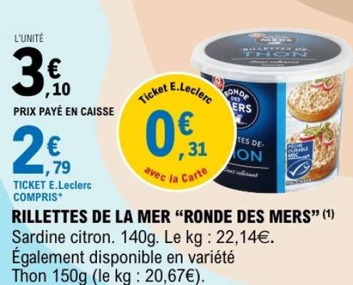 RILLETTES DE LA MER “RONDE DES MERS”