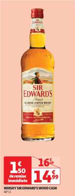 Whisky Sir Edward's Wood Cask - 40° 1 l