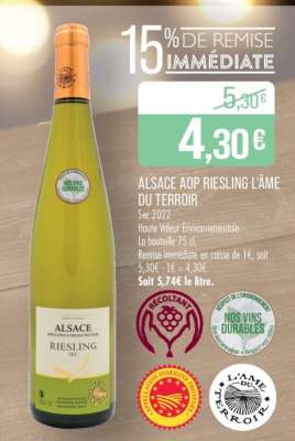 ALSACE AOP RIESLING L'ÂME DU TERROIR