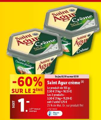 SAINT AGUR Crème