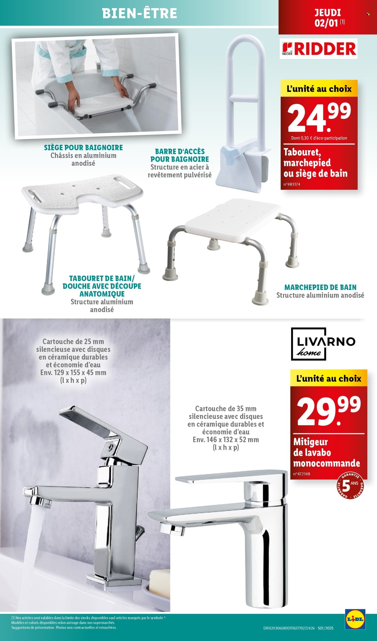 Catalogue Lidl - 02/01/2025 - 06/01/2025. Page 1