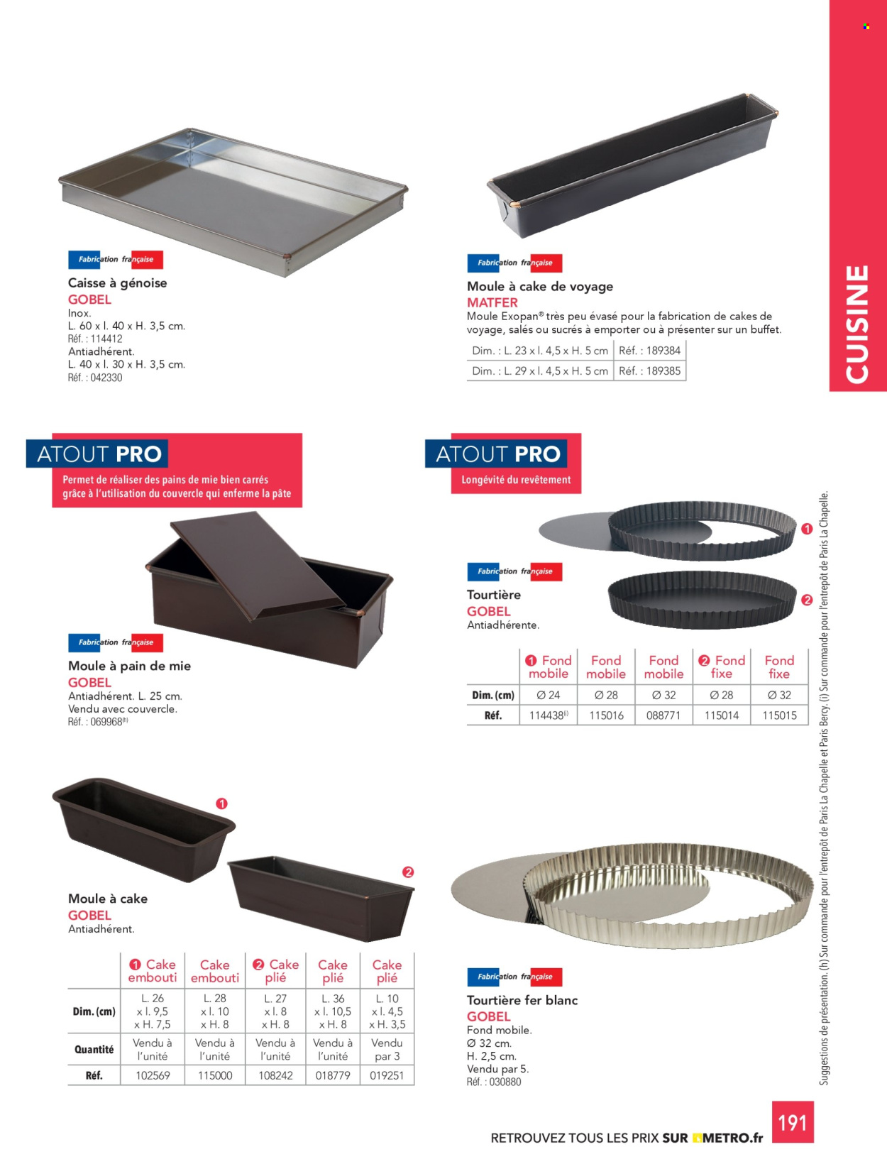 Catalogue Metro. Page 1