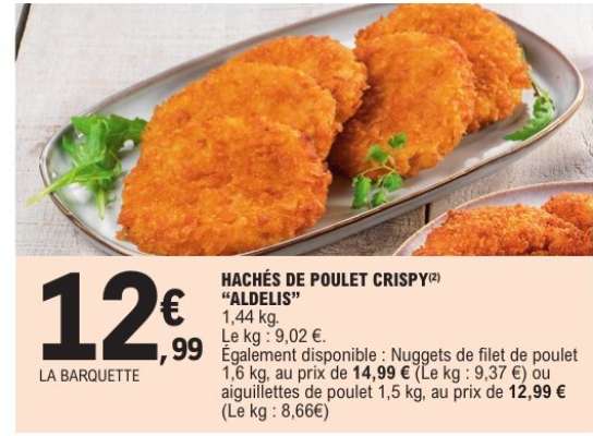 HACHÉS DE POULET CRISPY "ALDELIS"