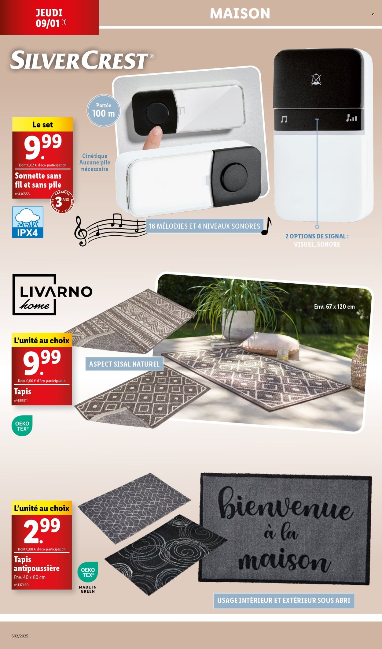 Catalogue Lidl - 06/01/2025 - 09/01/2025. Page 1