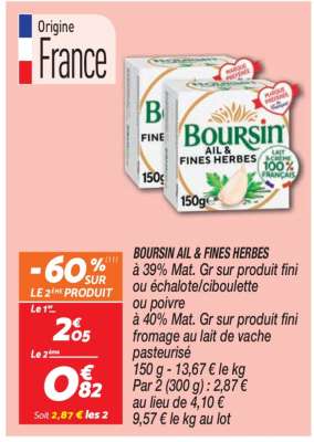 Boursin Ail & Fines Herbes