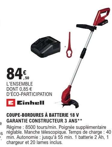 COUPE-BORDURES À BATTERIE 18 V