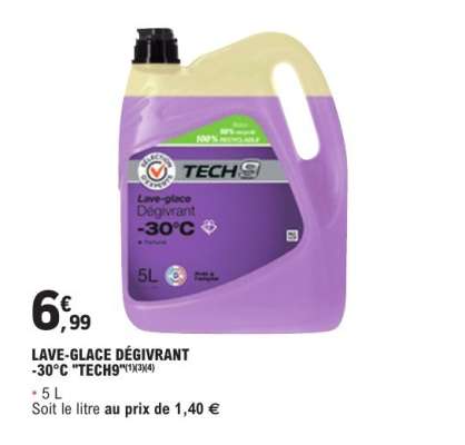 LAVE-GLACE DÉGIVRANT -30°C "TECH9"