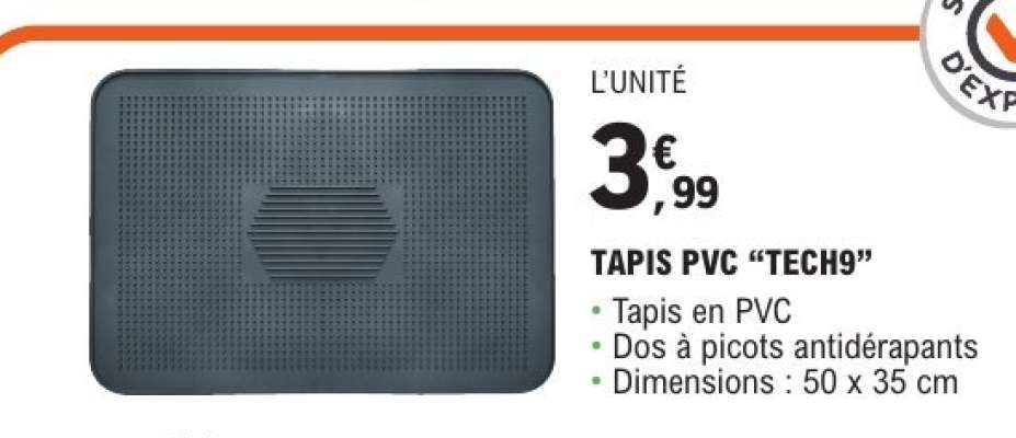 TAPIS PVC 'TECH9'