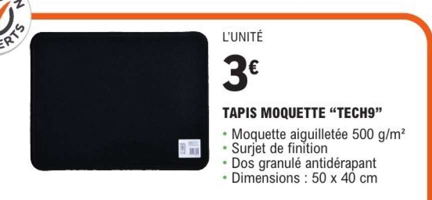 TAPIS MOQUETTE “TECH9”