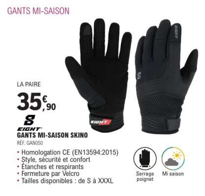 GANTS MI-SAISON SKINO