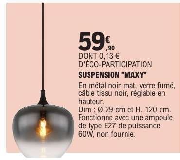 SUSPENSION "MAXY"